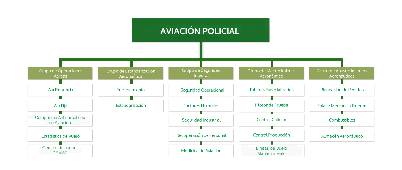 Organigrama Aviaci&oacute;n