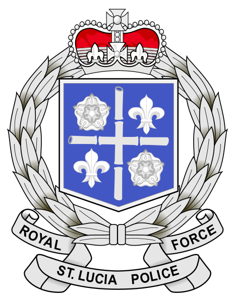 Emblema de la Real Fuerza de Policía de Santa Lucía