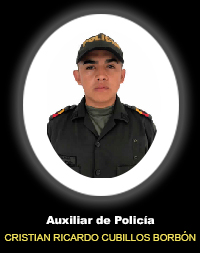 Auxiliar de Polic&iacute;a CRISTIAN RICARDO CUBILLOS BORB&Oacute;N