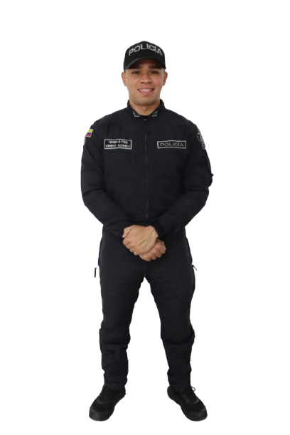 Overol antimot&iacute;n ign&iacute;fugo: Prenda de vestir negro tipo overol dotada a los policiales como elemento de protecci&oacute;n personal