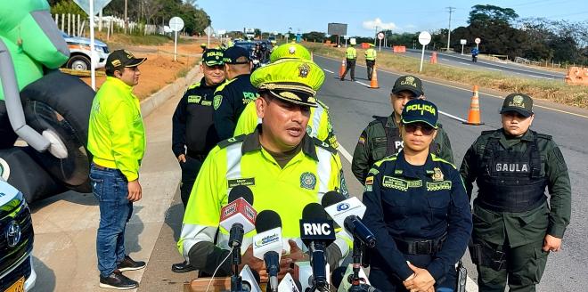 Activados para garantizar la movilidad y seguridad vial en este plan éxodo de puente de reyes.