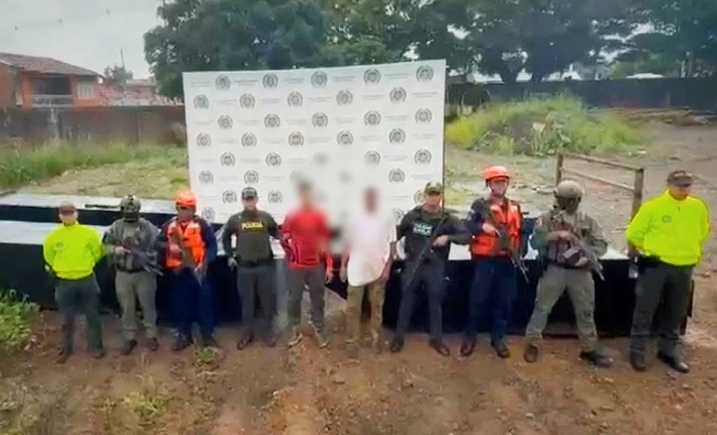 Desmantelado un importante eslabón del narcotráfico en el Cauca: capturados dos integrantes del Frente Jaime Martínez; dos sumergibles fueron incautados