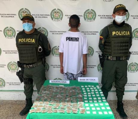 Capturado con estupefacientes