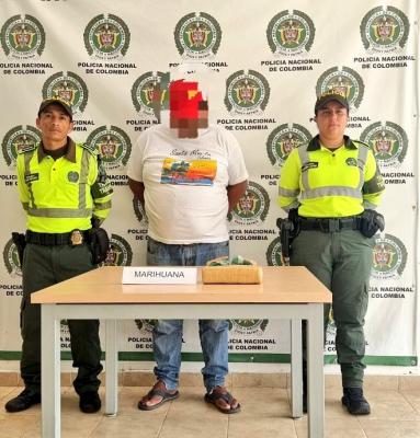 Capturado con 1039 dosis de marihuana