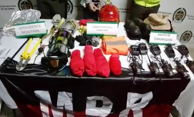 Elementos incautados 