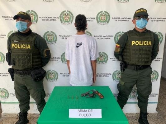 Capturado con arma de fuego