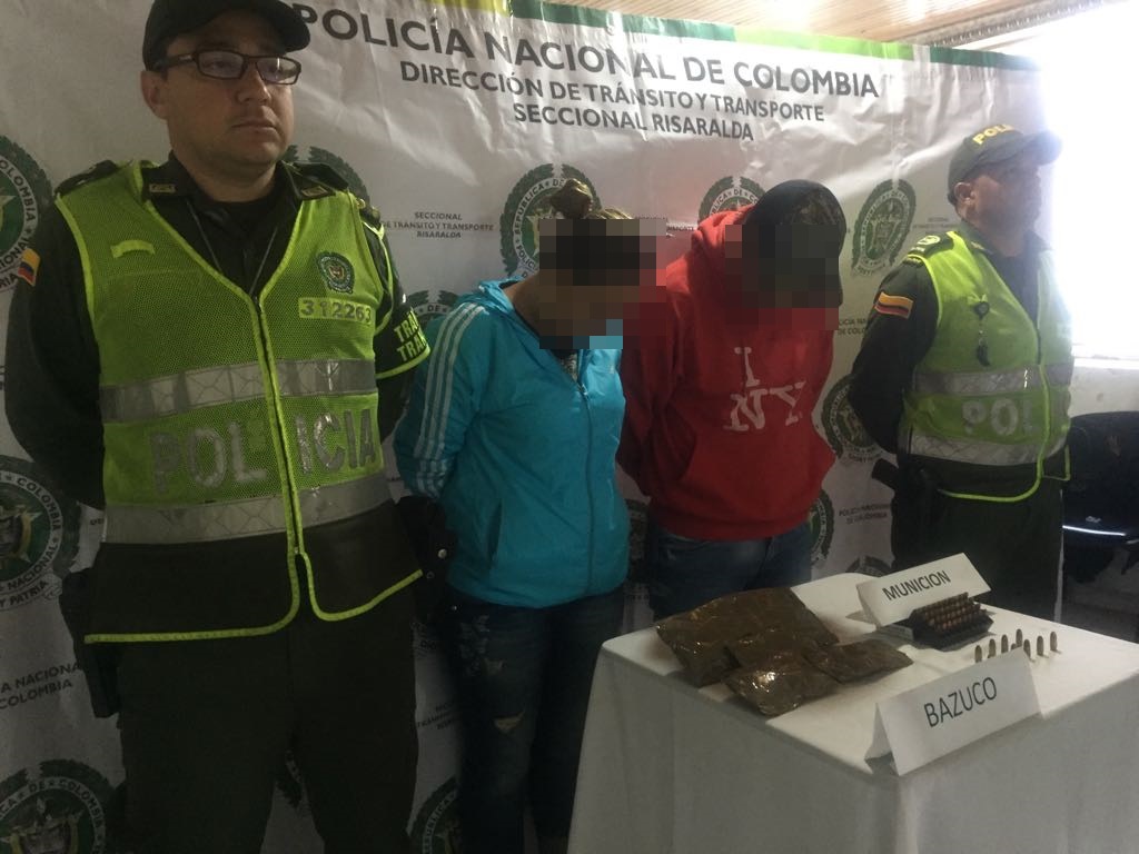 dos capturados con droga