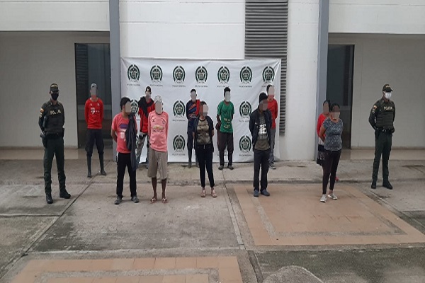 Once personas capturados en Inirida