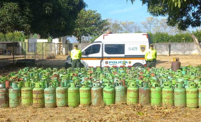 En Aguachica se logra la recuperación de 121 cilindros para gas