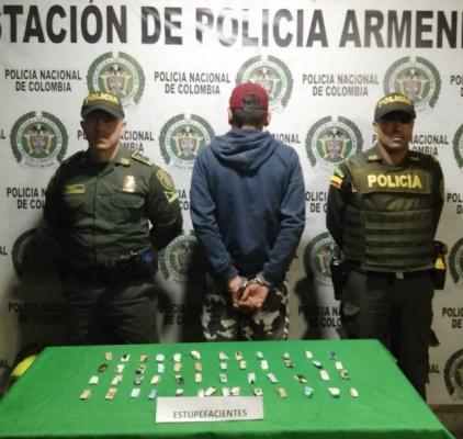 capturado con 50 dosis de base de coca 