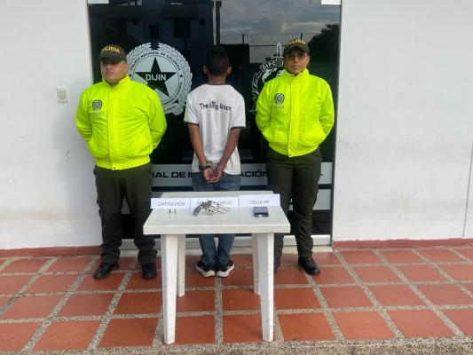 Por información suministrada de la comunidad se logró la captura de este sujeto.