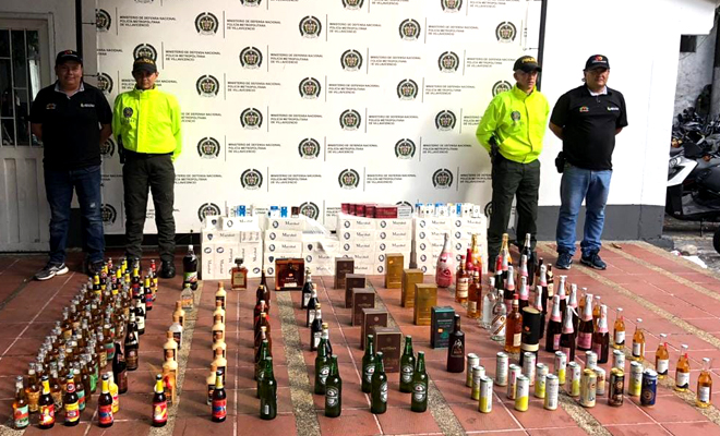 Policía adelantó operativos contra el licor de contrabando en Villavicencio 