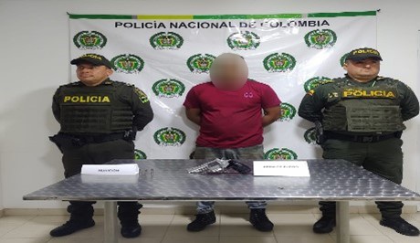 Se le hallo un arma de fuego tipo revólver calibre 38 