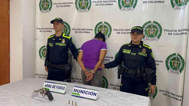 Capturada una mujer con un arma de fuego en el norte de la ciudad
