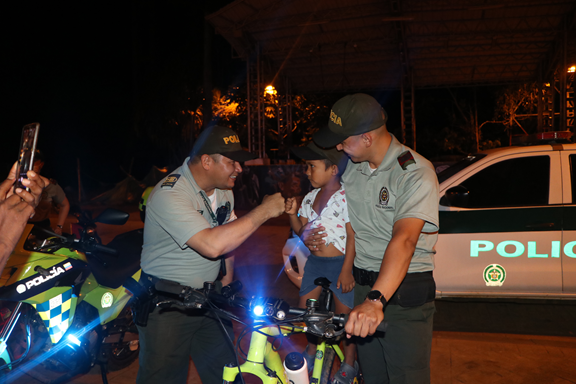 campaña por parte de la Policía Nacional con la comunidad