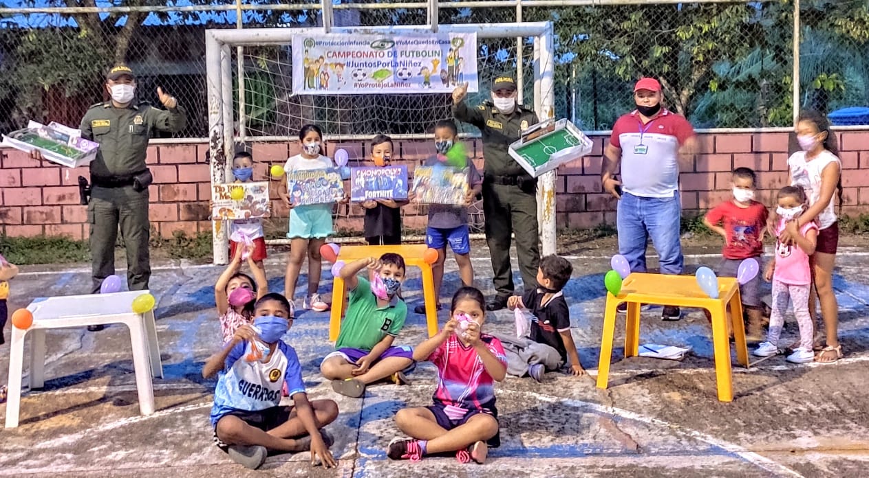 "Juntos por la protección de la niñez".