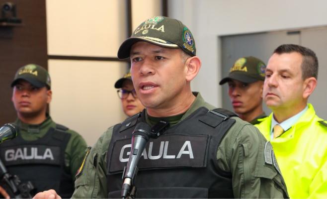 Director Antisecuestro y Antiextorsión Coronel  Giovanni Cristancho Zambrano