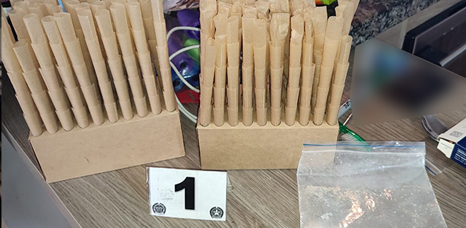 200 envolturas tipo cigarrillos, destinadas al consumo de marihuana