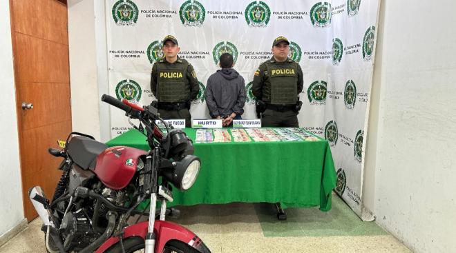 Capturado hombre por el delito de hurto y porte ilegal de armas 