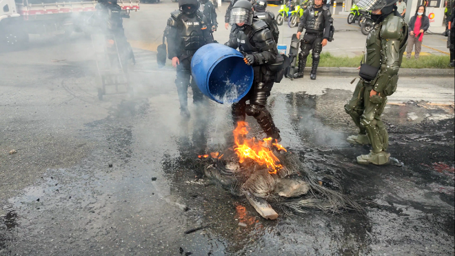 Capturamos 24 personas y aprehendimos un adolescente presuntos responsables de hechos vandálicos en Manizales