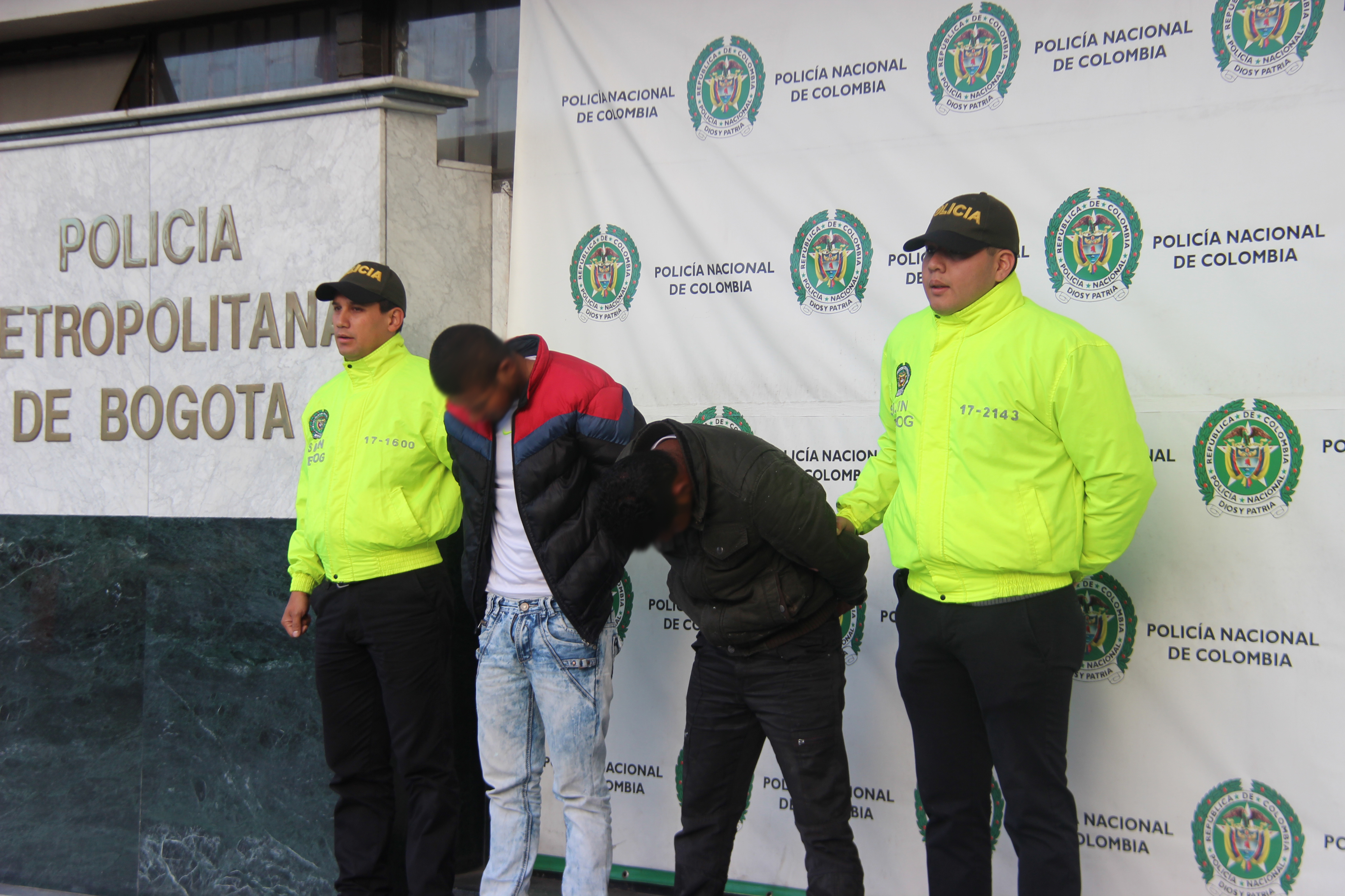 Capturados por  hurto en Bogotá