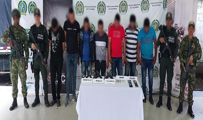 Capturados siete hombres