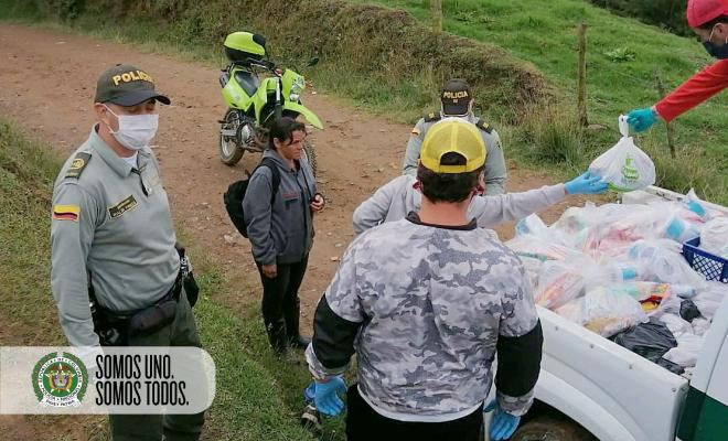 Nuestra Policía de Turismo recolecta 09 toneladas de ayudas para hacer entrega a familias de escasos recursos.