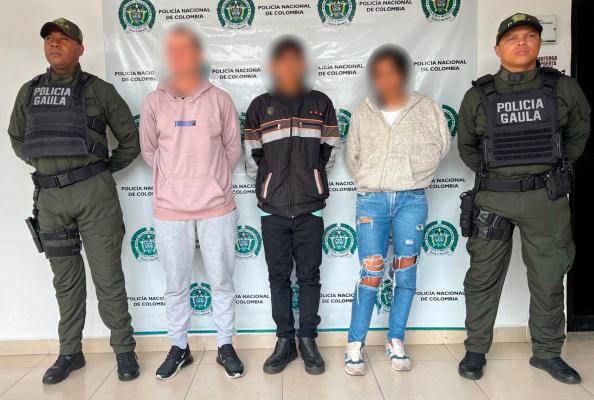 GAULA de la Policía captura 3 personas por el delito de extorsión agravada