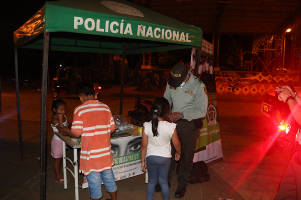 campaña por parte de la Policía Nacional con la comunidad