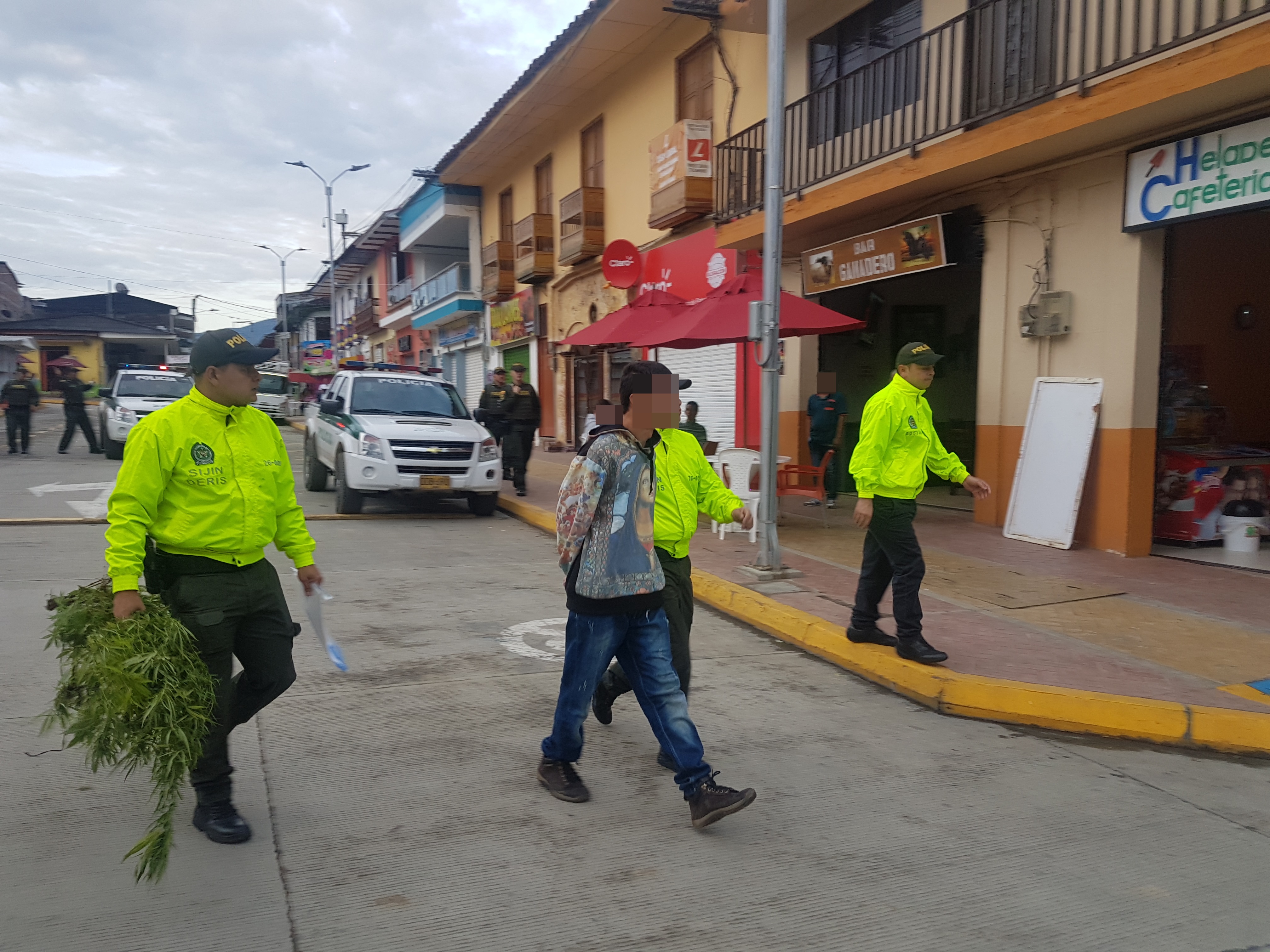 09 detenidos dejaron los allanamientos en Belén de Umbría