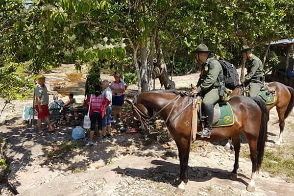 A caballo velamos por la seguridad de los sitios turísticos del municipio