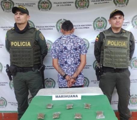 En Buenavista se logra la captura de un joven con estupefacientes