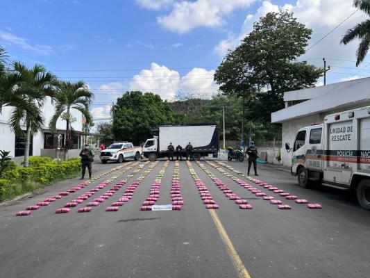 fotografía incautación estupefaciente en las vías de Valle