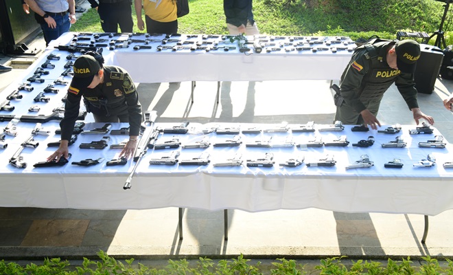 ARMAS INCAUTADAS SERAN DESTRUIDAS