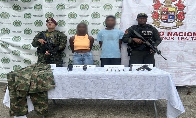 Allanamiento y capturas en flagrancia por fabricación y porte ilegal de armas de fuego