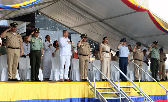 La Policía Nacional engalanó el desfile del 20 de Julio, mostrando todas sus capacidades humanas, logísticas y tecnológicas para garantizar la seguridad y la convivencia ciudadana.