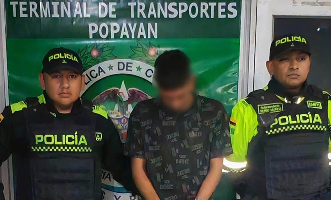 capturado un sujeto con una pistola Glock