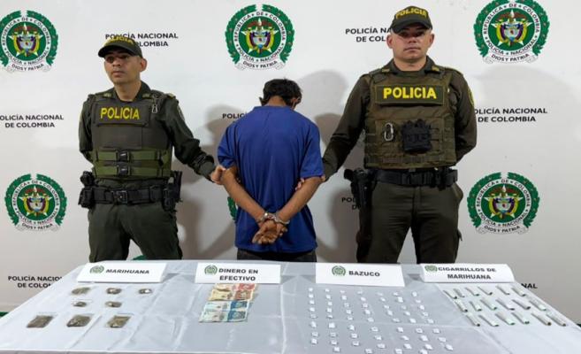Cayó alias 'Saldañita' con bazuco y marihuana en el barrio Santofimio