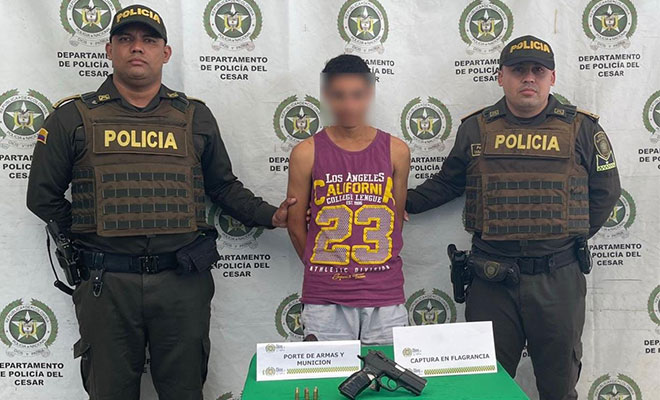 Capturado sujeto que portaba un arma de fuego ilegal 