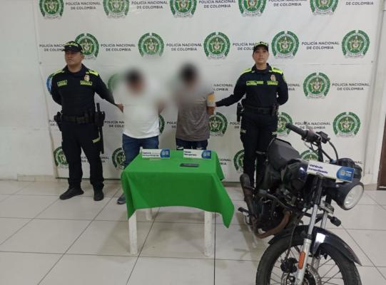 Capturados dos motoladrones en Bucaramanga