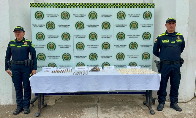 Fue hallada una caleta utilizada para ocultar armamento y estupefacientes en Barrancabermeja