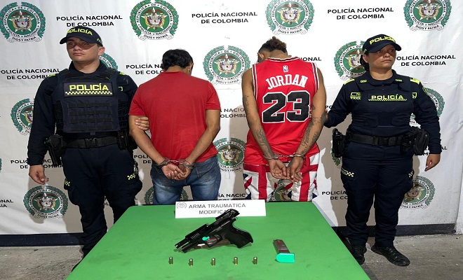 Cayó alias ‘Copito’, ‘Deivy’ con armas de fuego, en Barrancabermeja