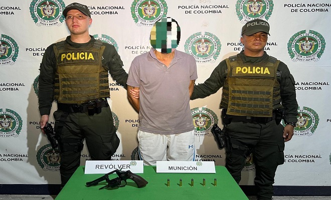 Cayo alias ‘Lucho’ con arma de fuego, en Barrancabermeja 