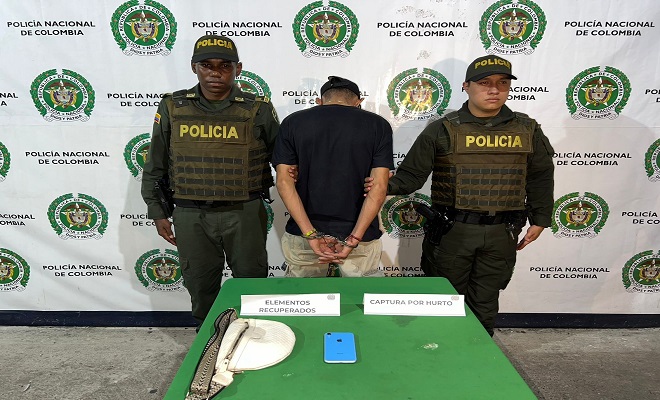 Fue capturado un hombre por el delito de hurto en Barrancabermeja.