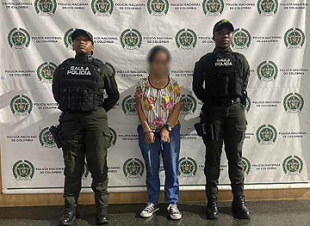 Durante operativos de control antiextorsión en la ciudad de Medellín, la Policía capturó a una mujer que extorsionaba en Urabá