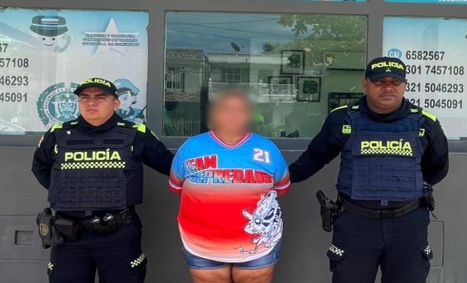 Capturada por el delito de trafico de estupefacientes