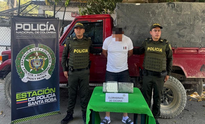 Capturado y aprehendido en flagrancia con más de 2.200 gramos de estupefacientes