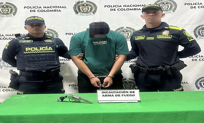 Capturado en Juan de Acosta por porte ilegal de arma de fuego