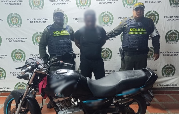 Capturado en Quibdó por el delito de receptación de motocicleta hurtada