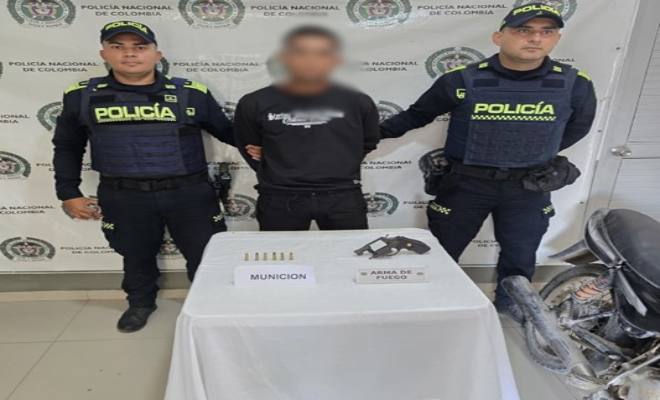 Capturado un hombre por porte ilegal de armas de fuego en zona rural de Bosconia